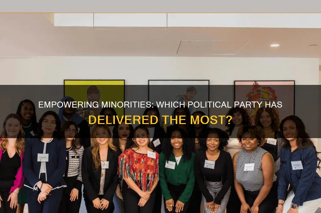 which political party done the most for minorities