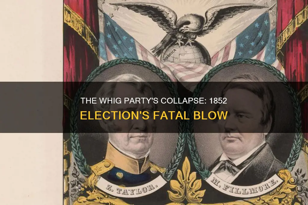 which political party ended after the 1852 election
