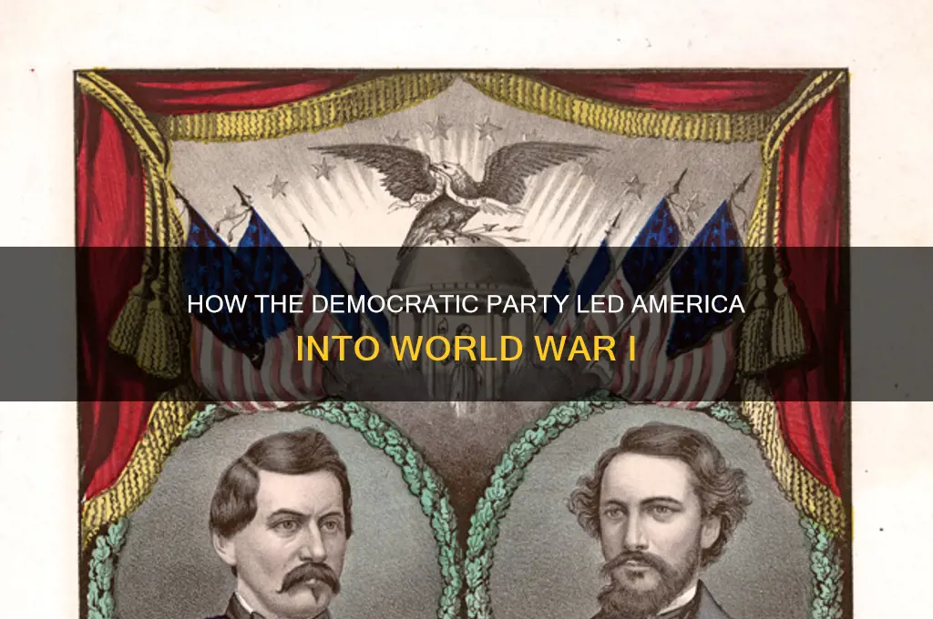 which political party engaged america in the 1st world war