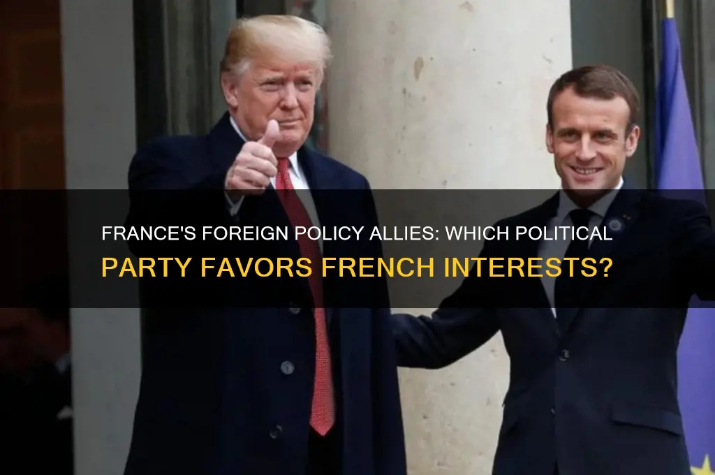 which political party favored france in foreign policy