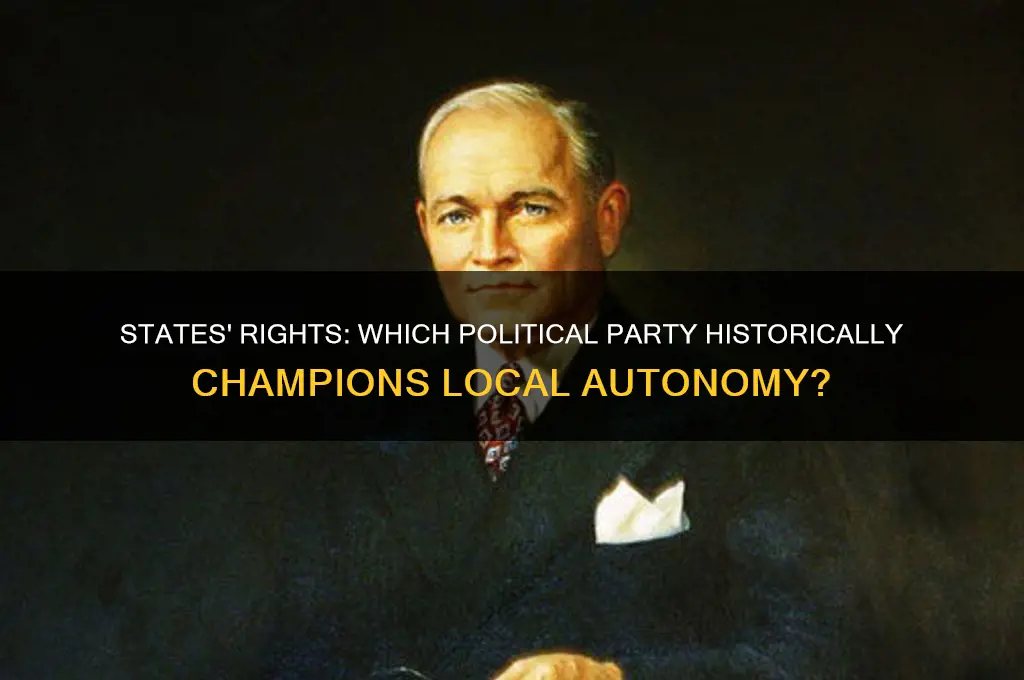 which political party favored more states rights