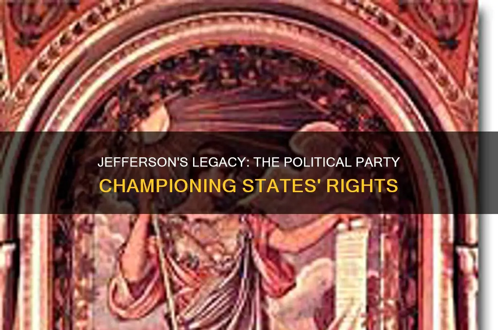 which political party favored states rights jefferson
