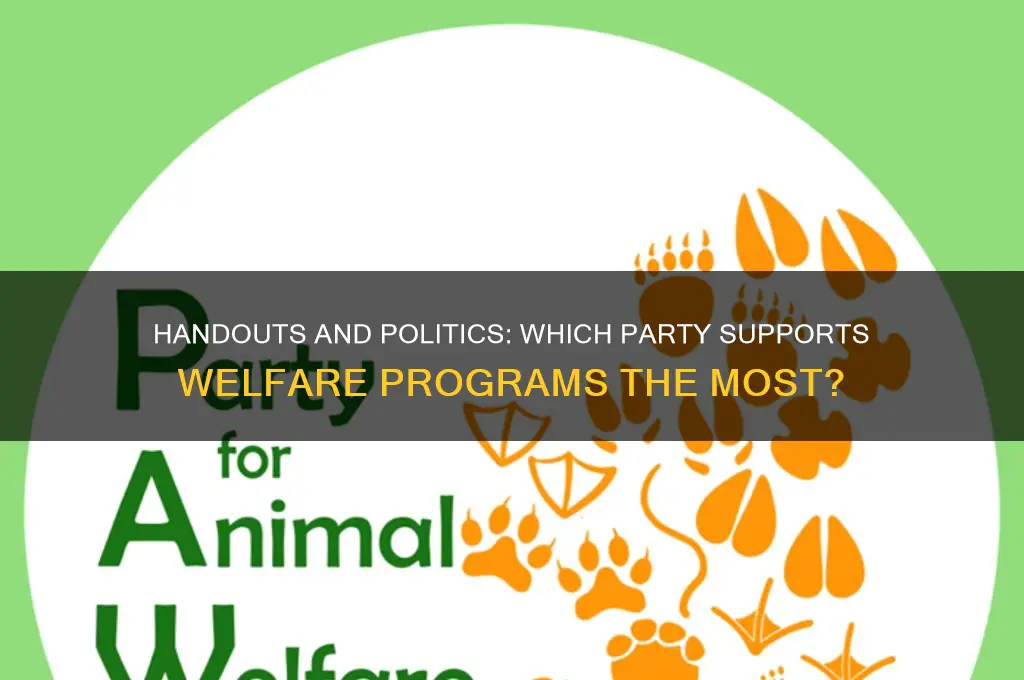 which political party favors handouts