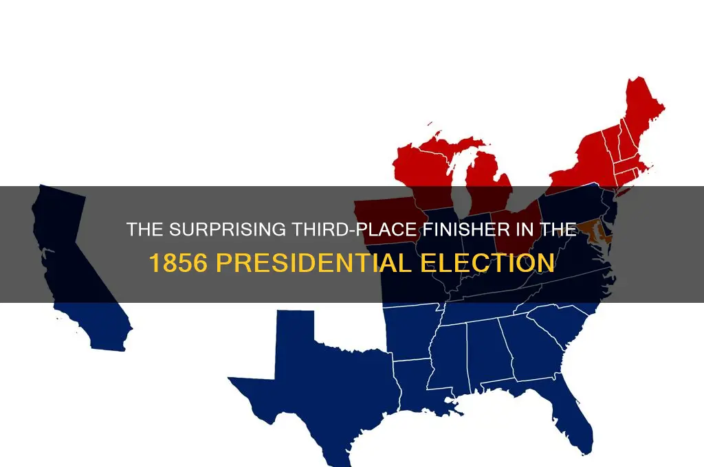 which political party finished third in the 1856 presidential election