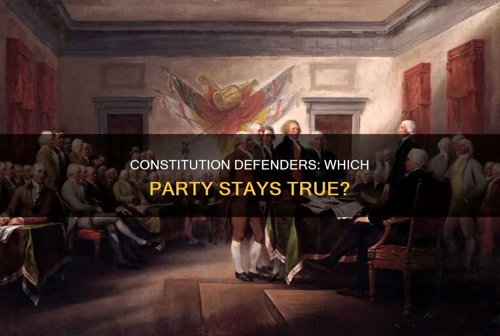 which political party firmly believes in the constitution