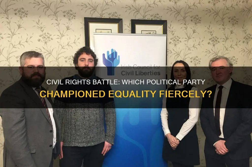 which political party fought harder for civil rights