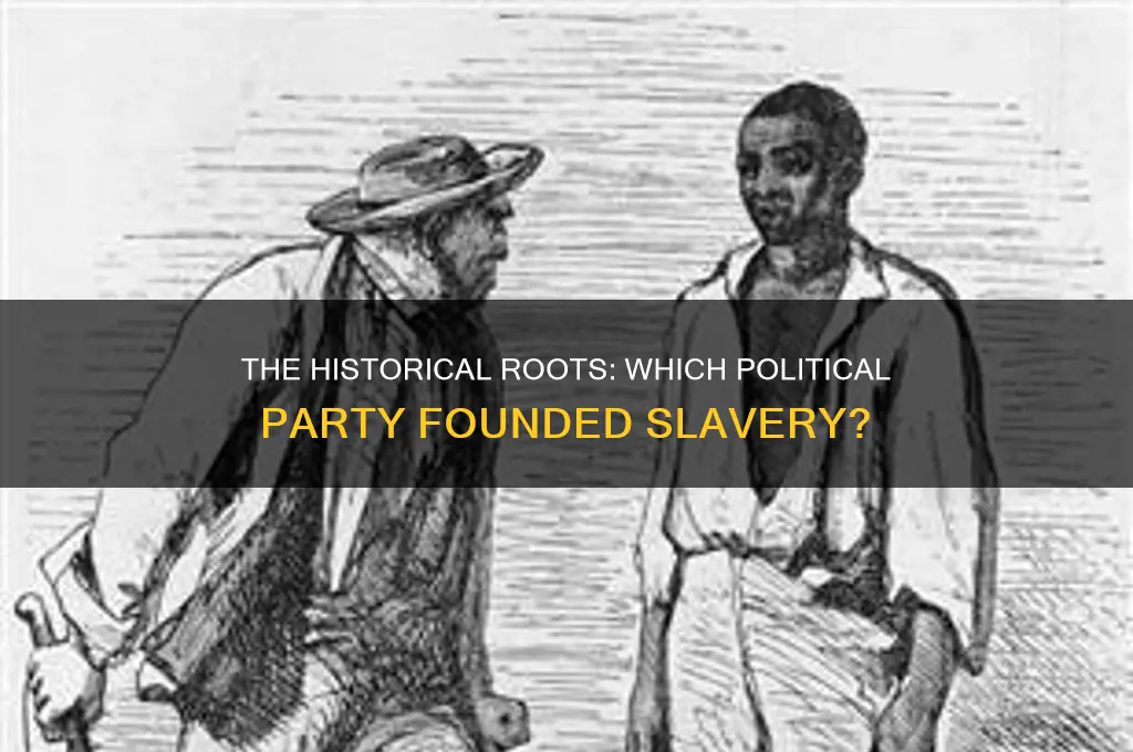 which political party founded slavery