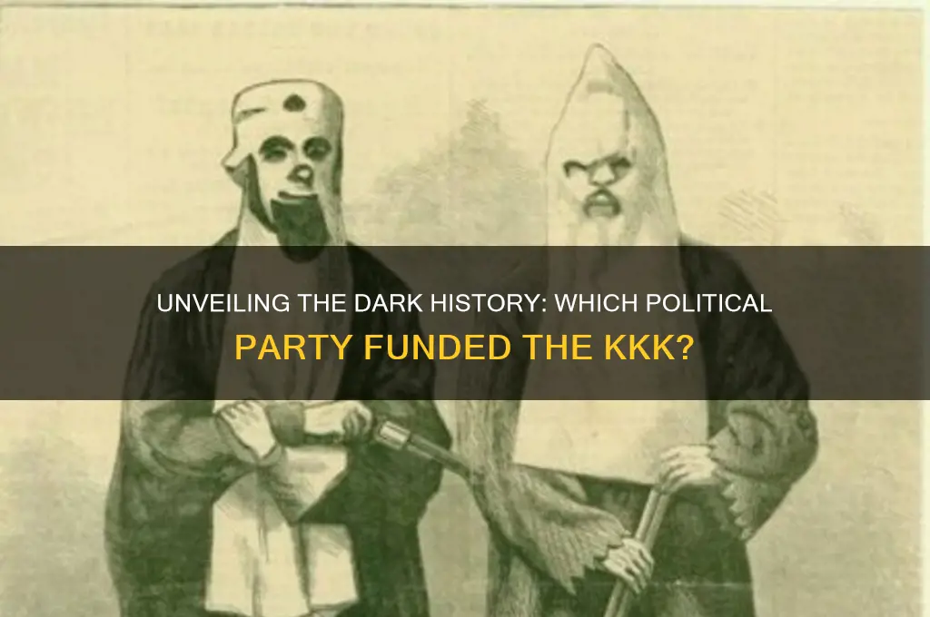 which political party funded the kkk