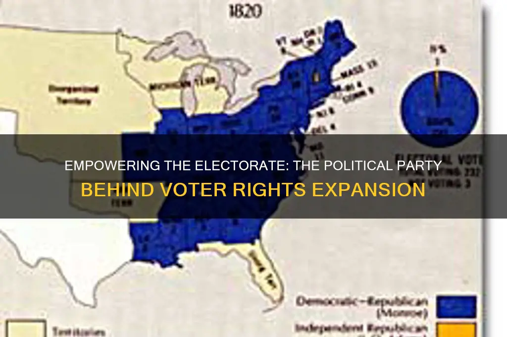 which political party gave rights to voters