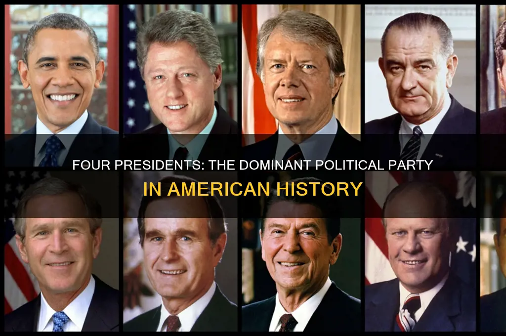 which political party had 4 presidents elected