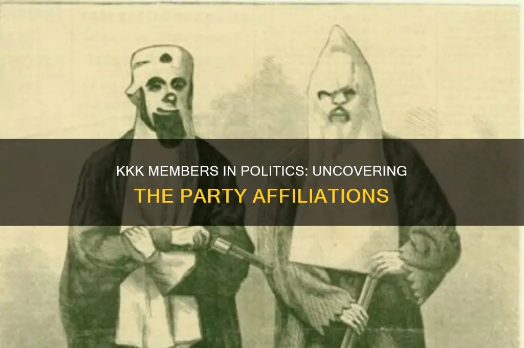 which political party had kkk members