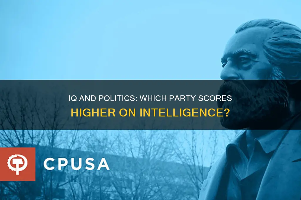 which political party has a higher iq
