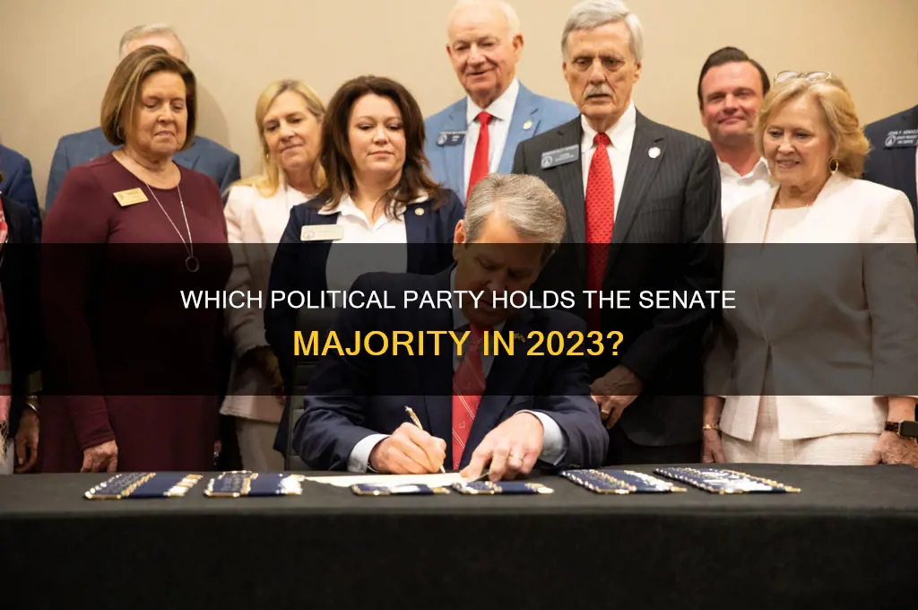 which political party has a majority in the senate