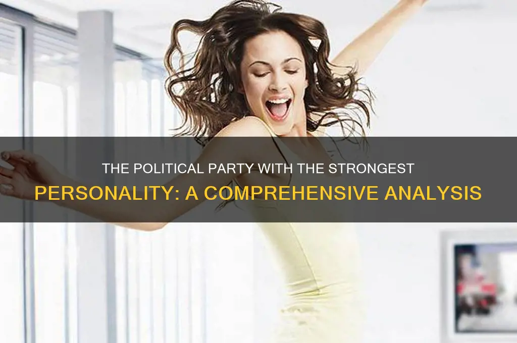 which political party has a stong personality