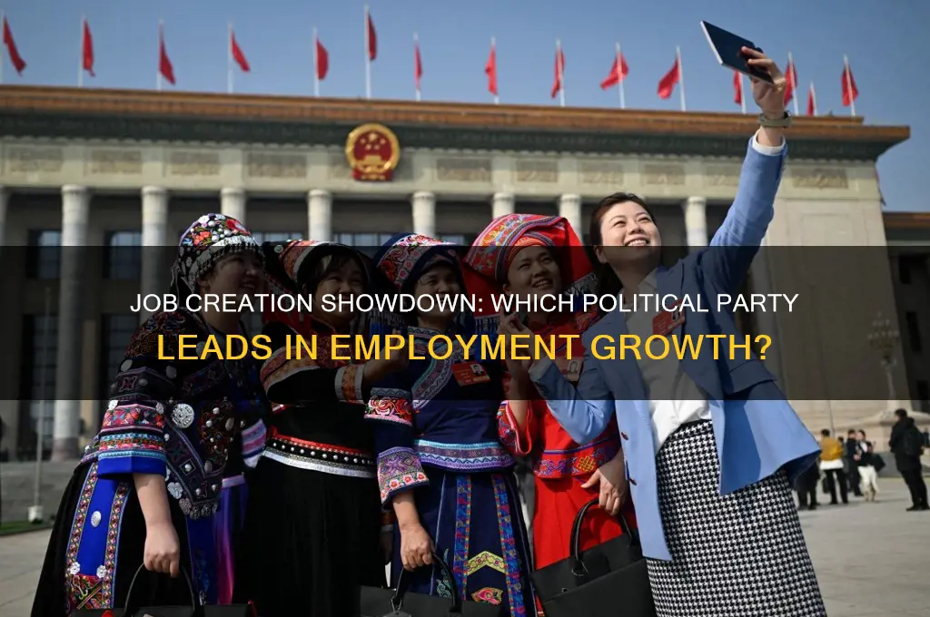 which political party has created more jpbs