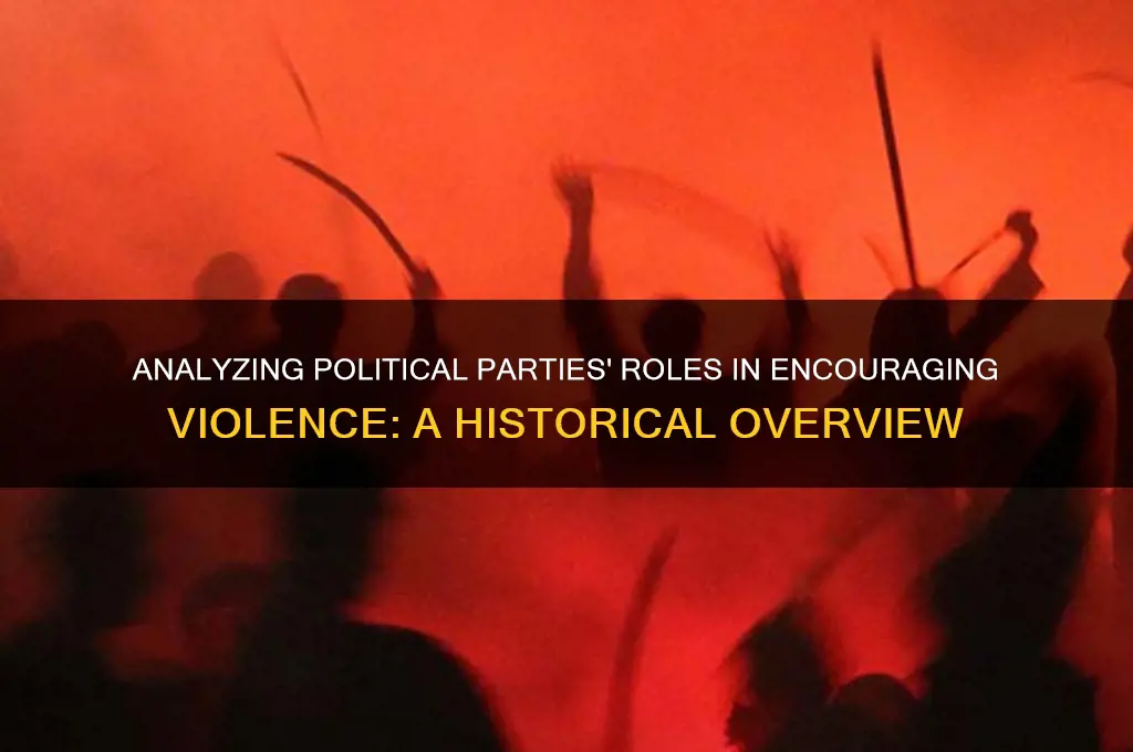 which political party has encouraged violence the most