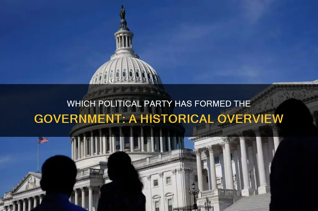 which political party has formed the government
