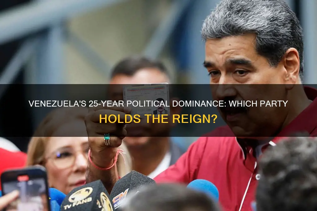 which political party has governed venezuela for a quarter century