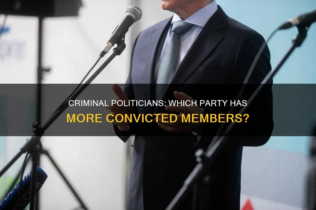 which political party has more criminal indiments