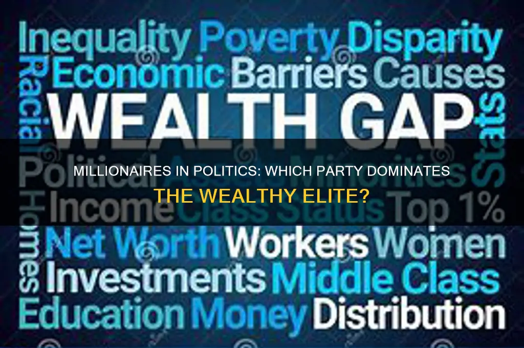 which political party has more millionaires