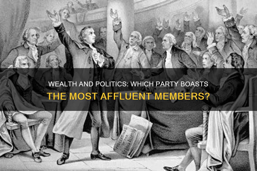 which political party has more richest members