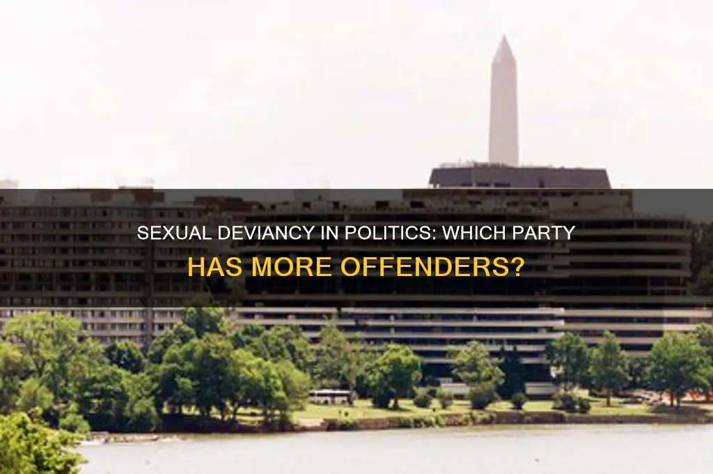 which political party has more sexual deviants