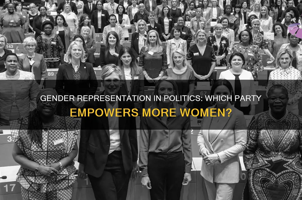 which political party has more women