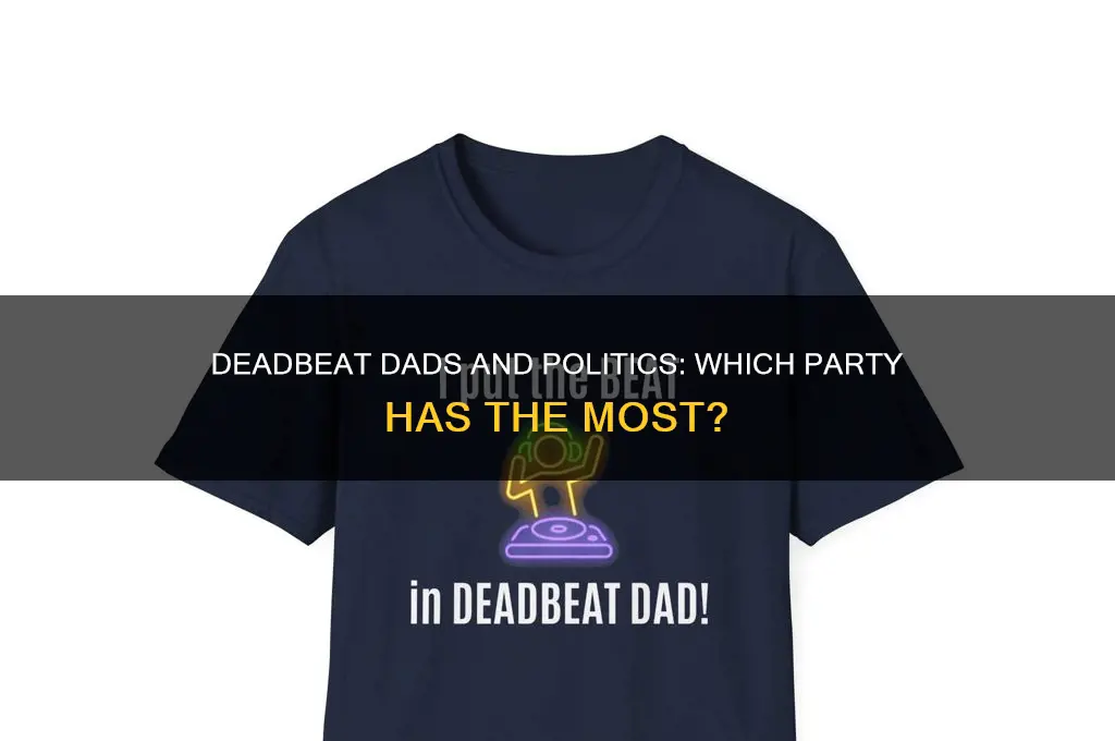 which political party has most deadbeat fathers