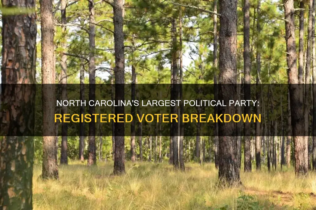 which political party has most registered voters in nc