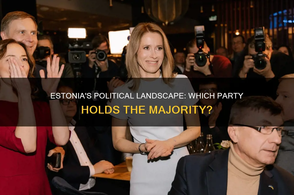 which political party has the majority in estonia