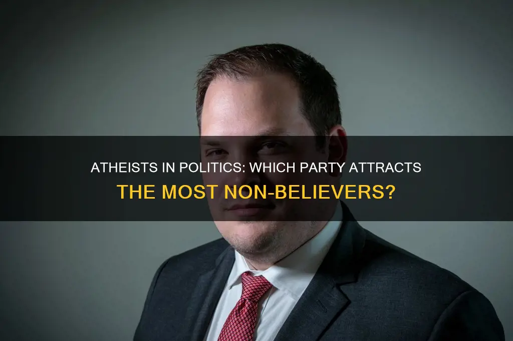 which political party has the most atheists