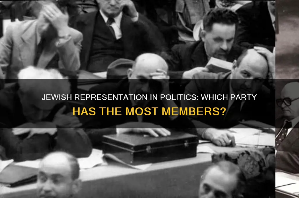 which political party has the most jewish members