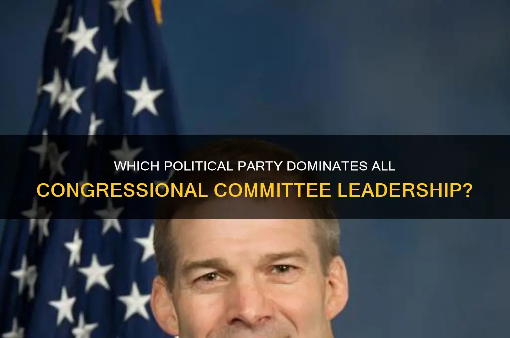 which political party heads all the committees