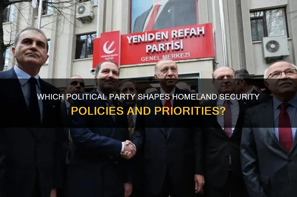 which political party homeland security