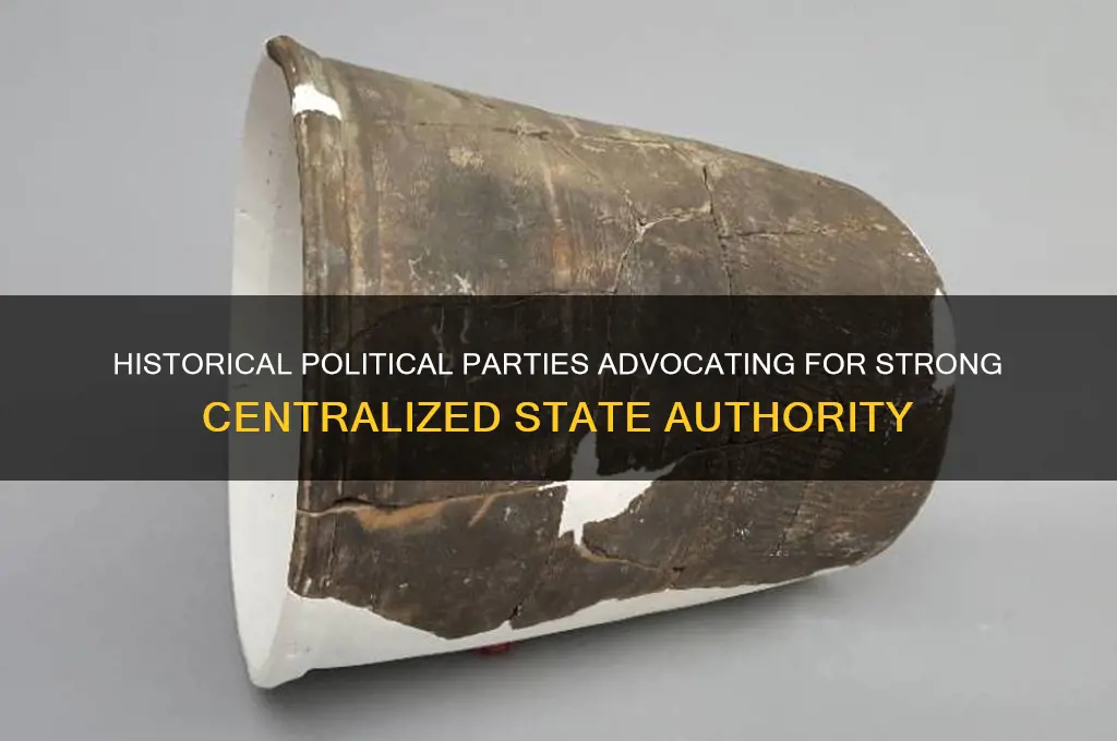 which political party in history wanted strong state power