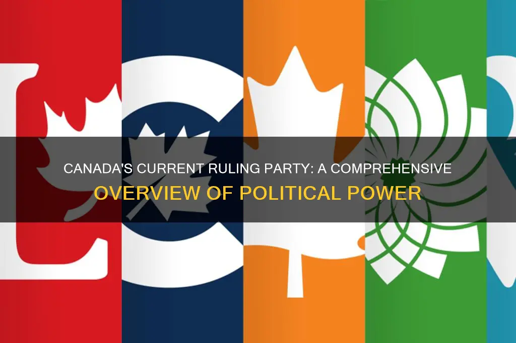 which political party in power in canada