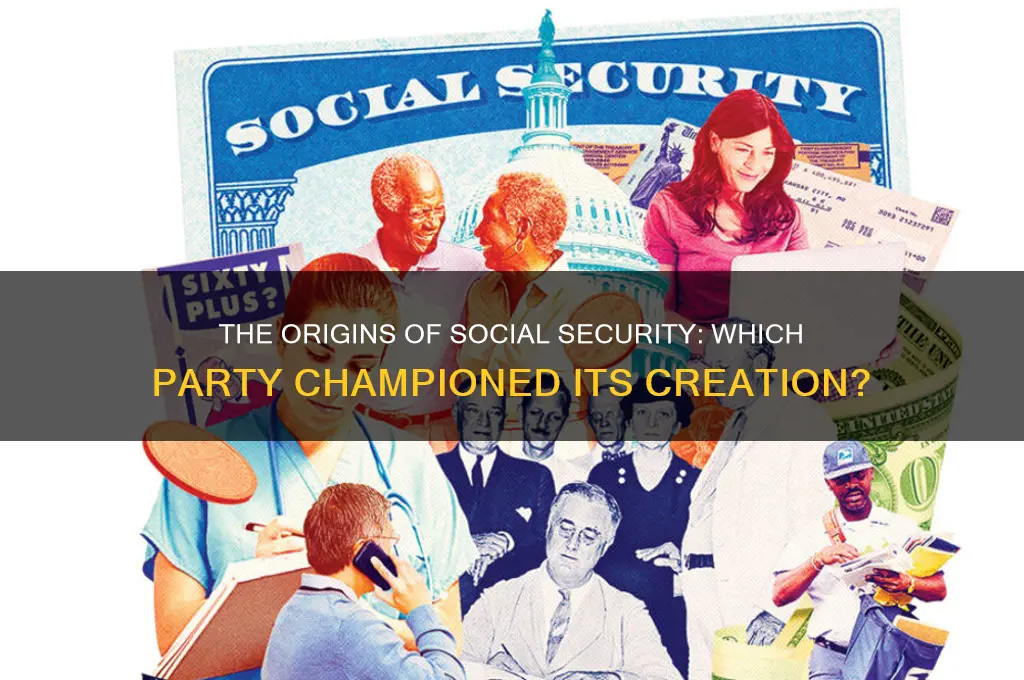 which political party introduced social security