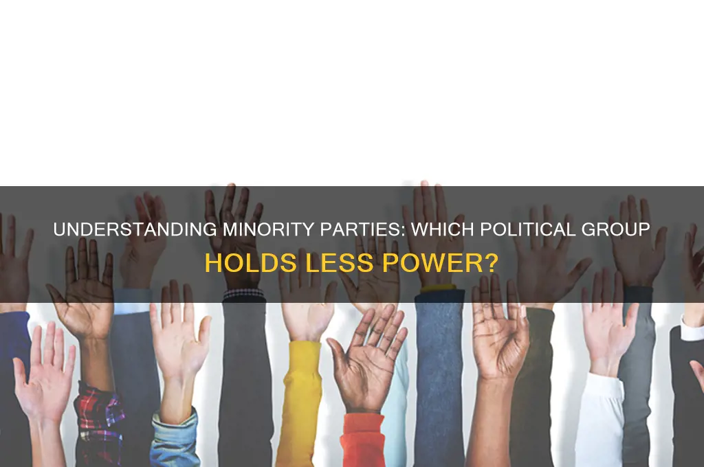 which political party is a minority party