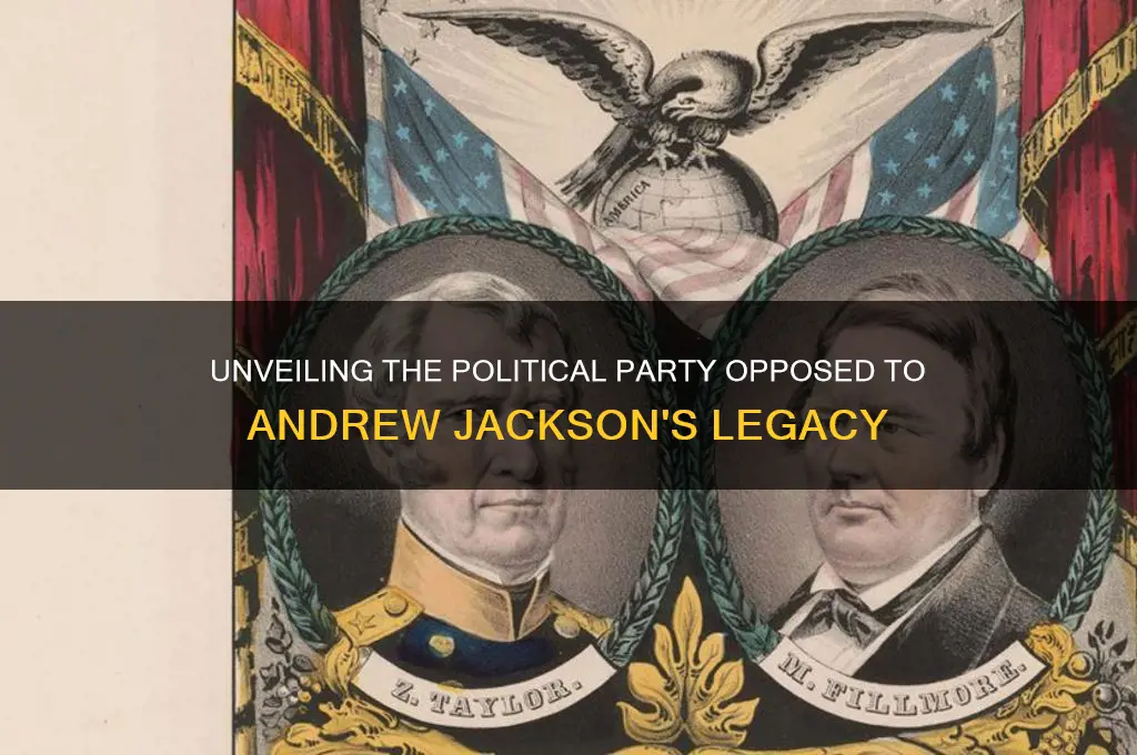 which political party is against andrew jackson