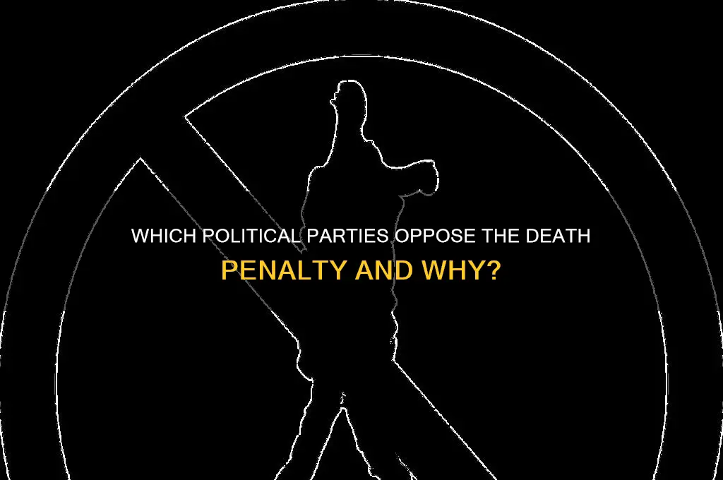 which political party is against death penalty