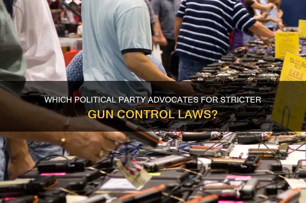 which political party is against guns