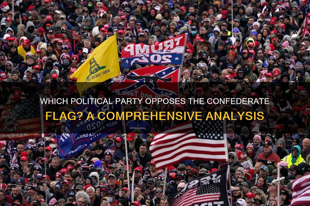 which political party is against the confederate flag