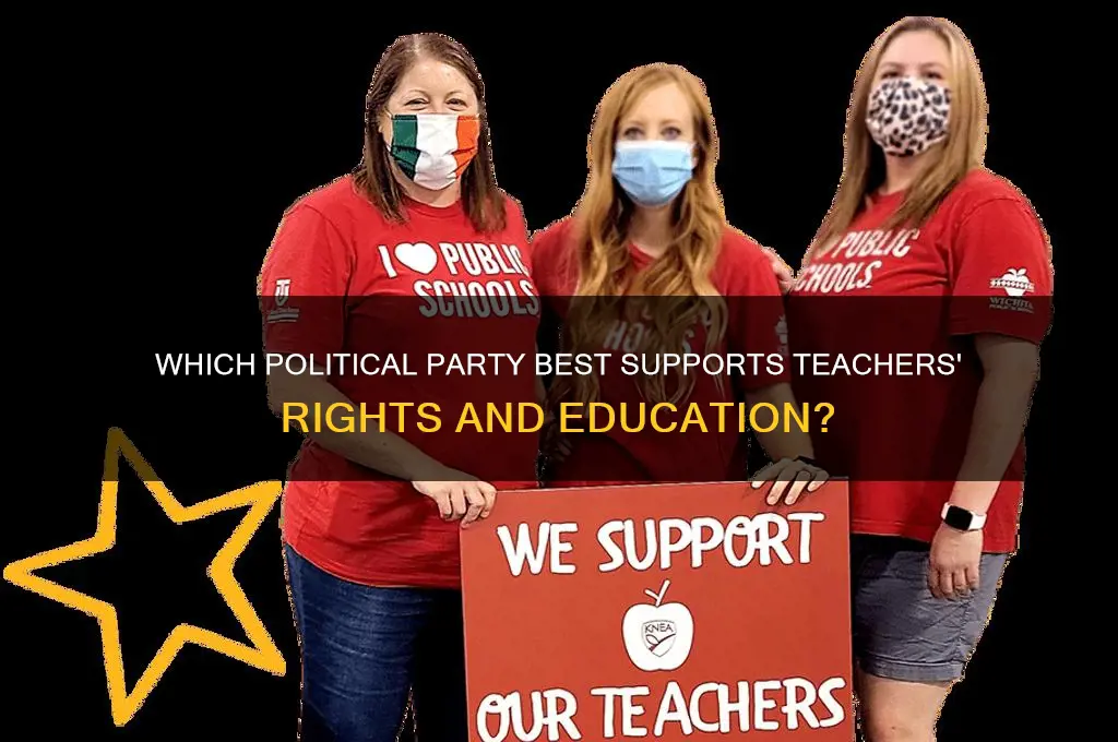 which political party is best for teachers