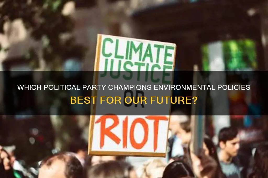 which political party is best for the environment
