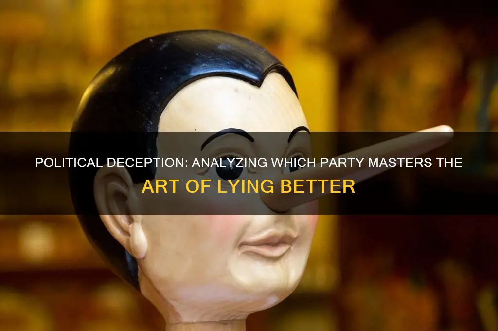which political party is better at lying