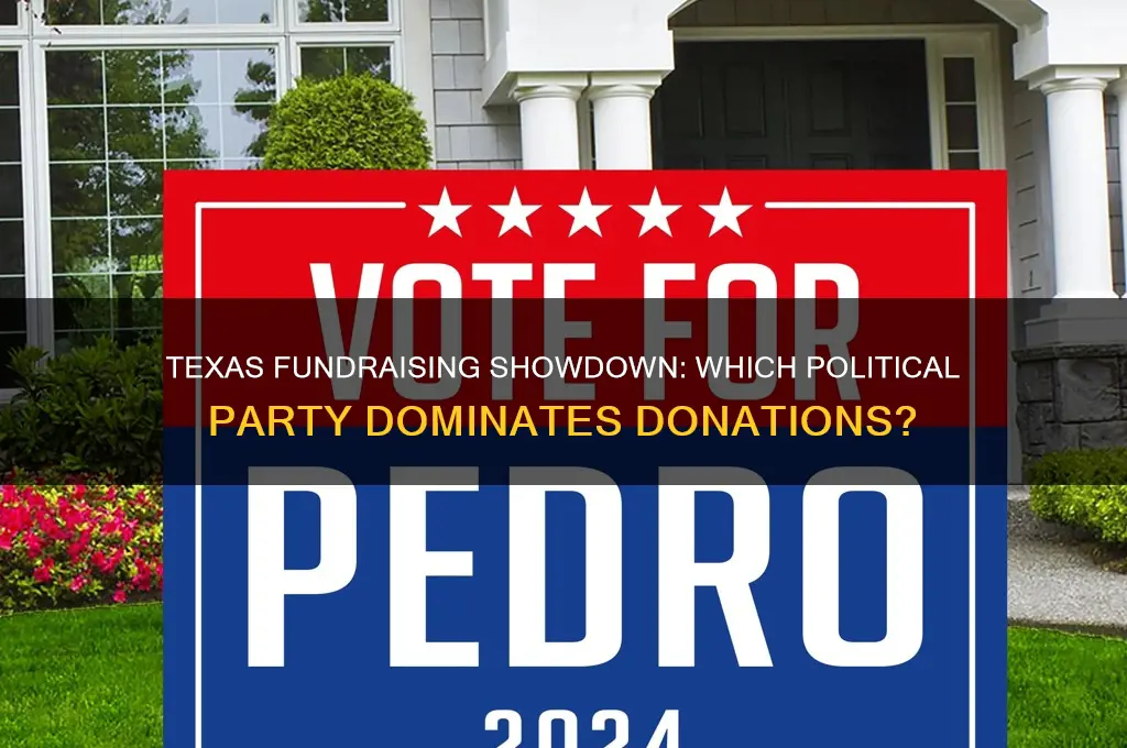 which political party is better at raising money in texas