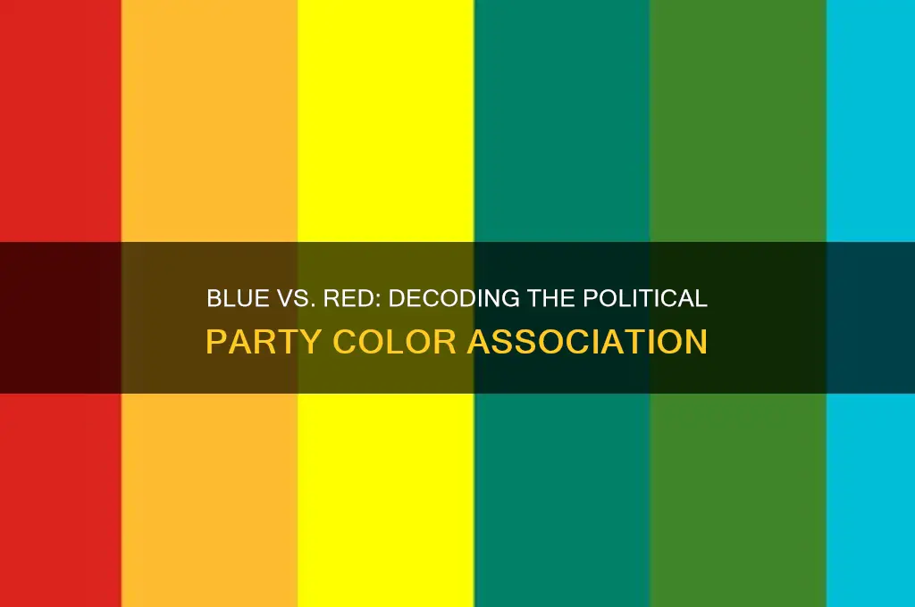 which political party is blue and which is red