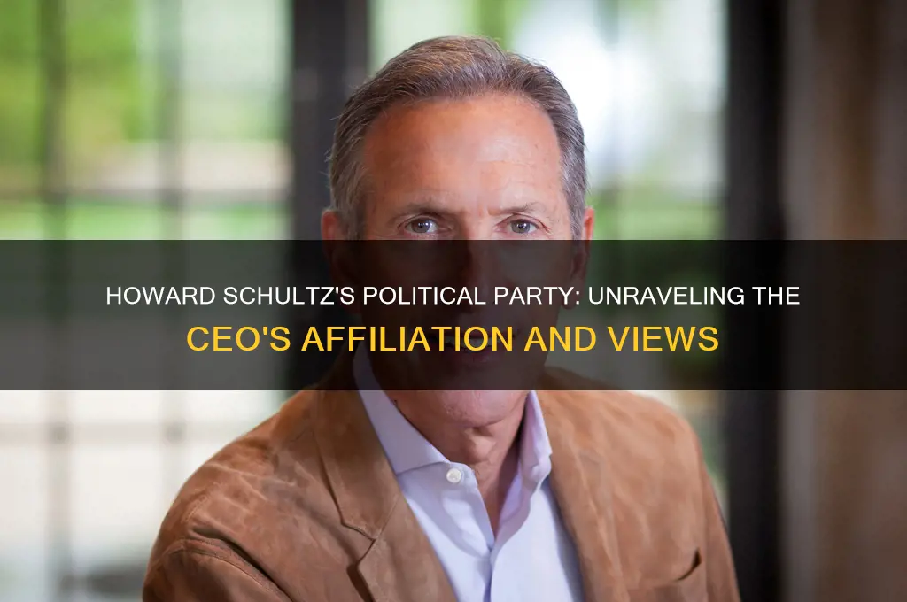 which political party is ceo schultz