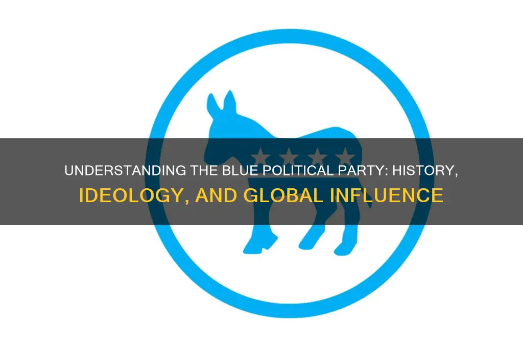 which political party is considered blue