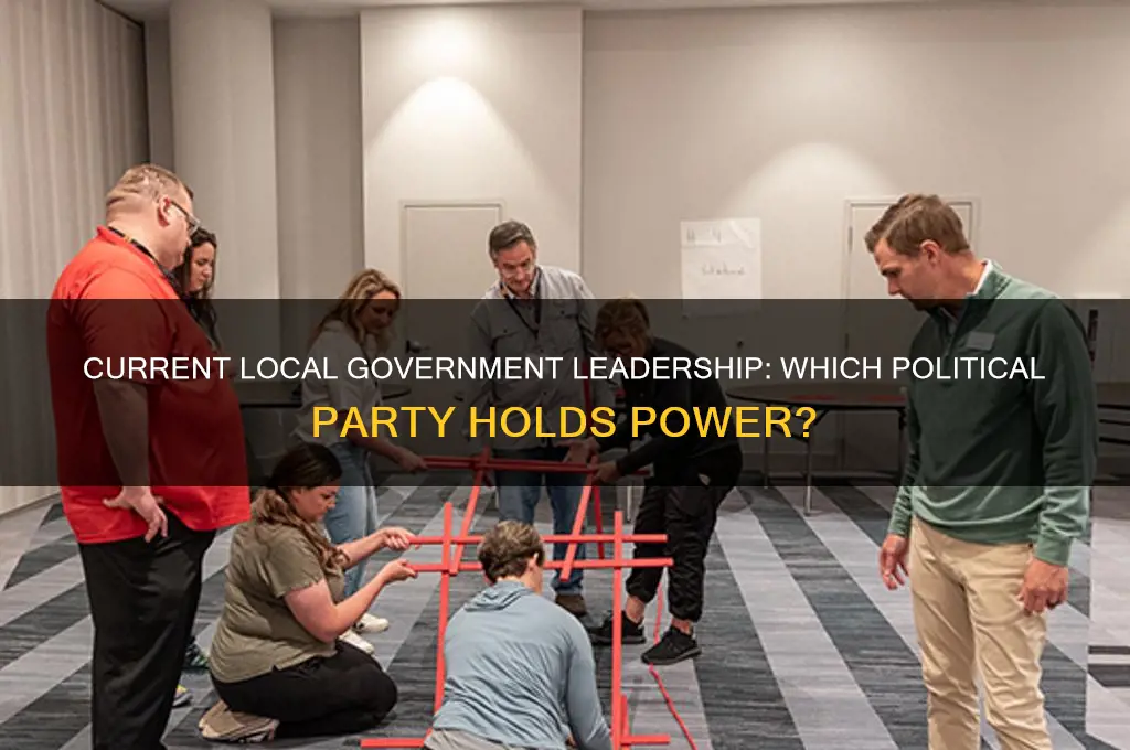 which political party is currently in power in local government